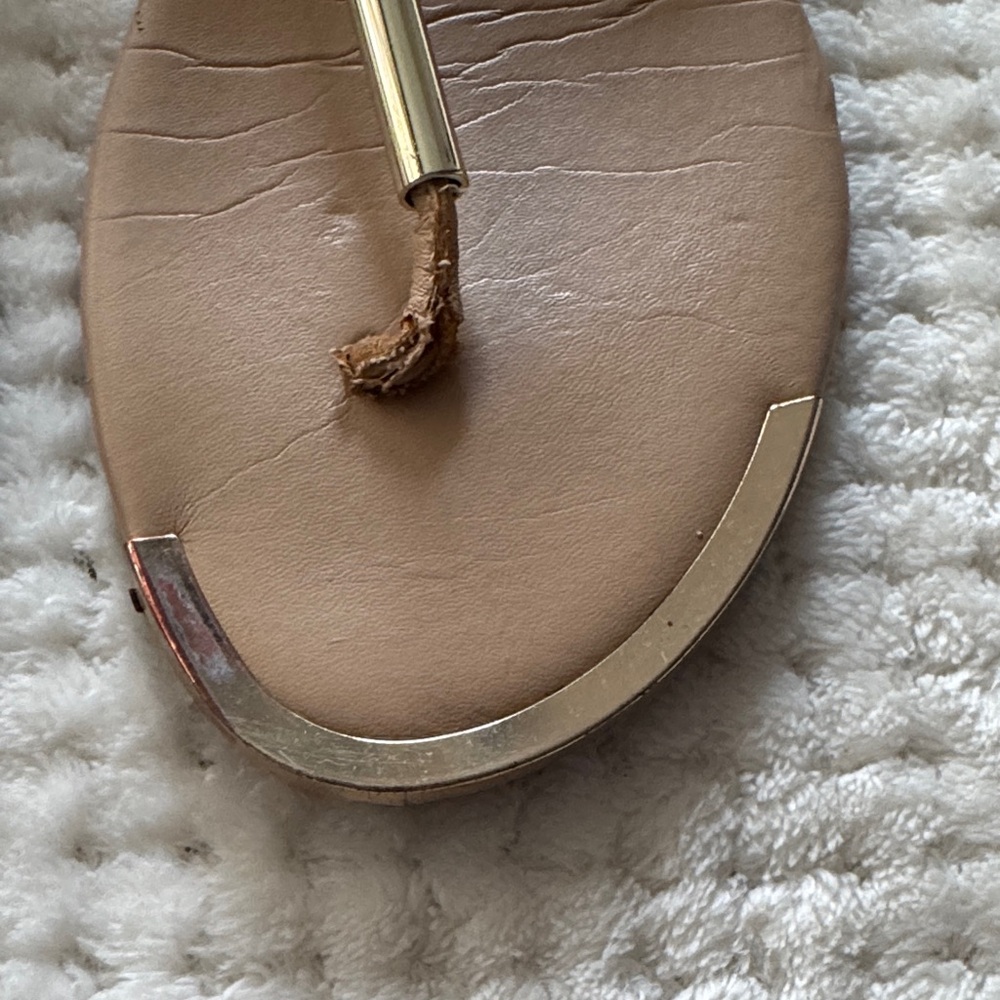 👡 A New Day Nude Sandals – Women’s Size 6.5 – Gold Detail - Picture 3 of 9